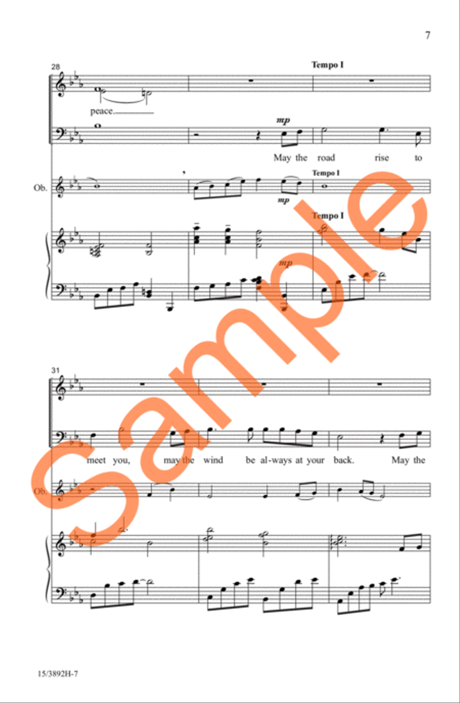 May the Road Rise to Meet You 3-Part scores gallery preview page 7