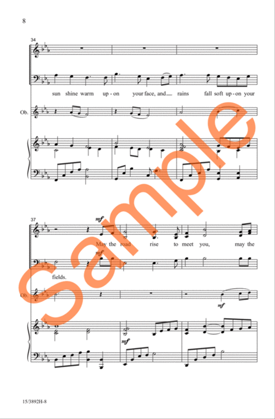 May the Road Rise to Meet You 3-Part scores gallery preview page 8