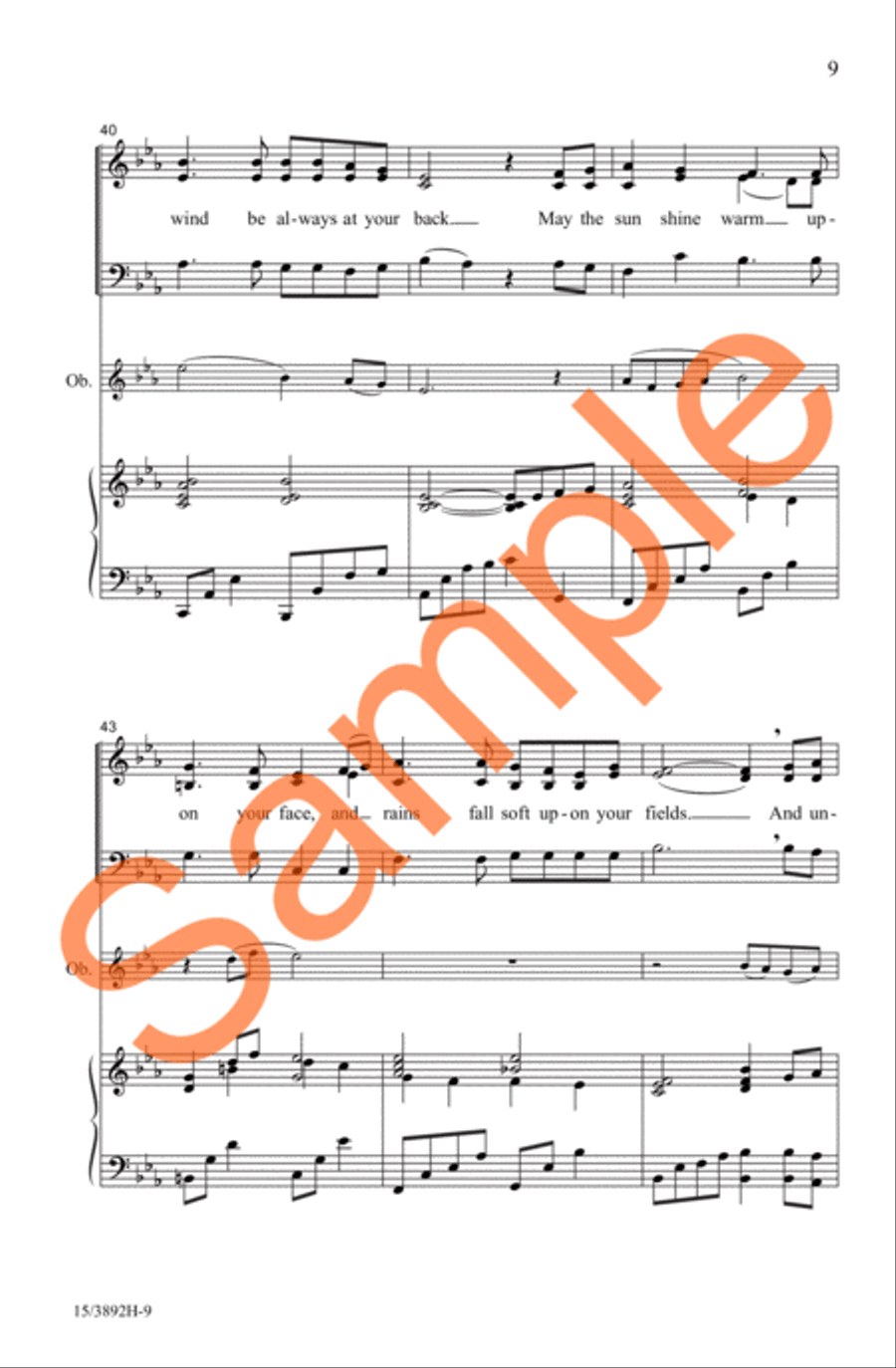 May the Road Rise to Meet You 3-Part scores gallery preview page 9