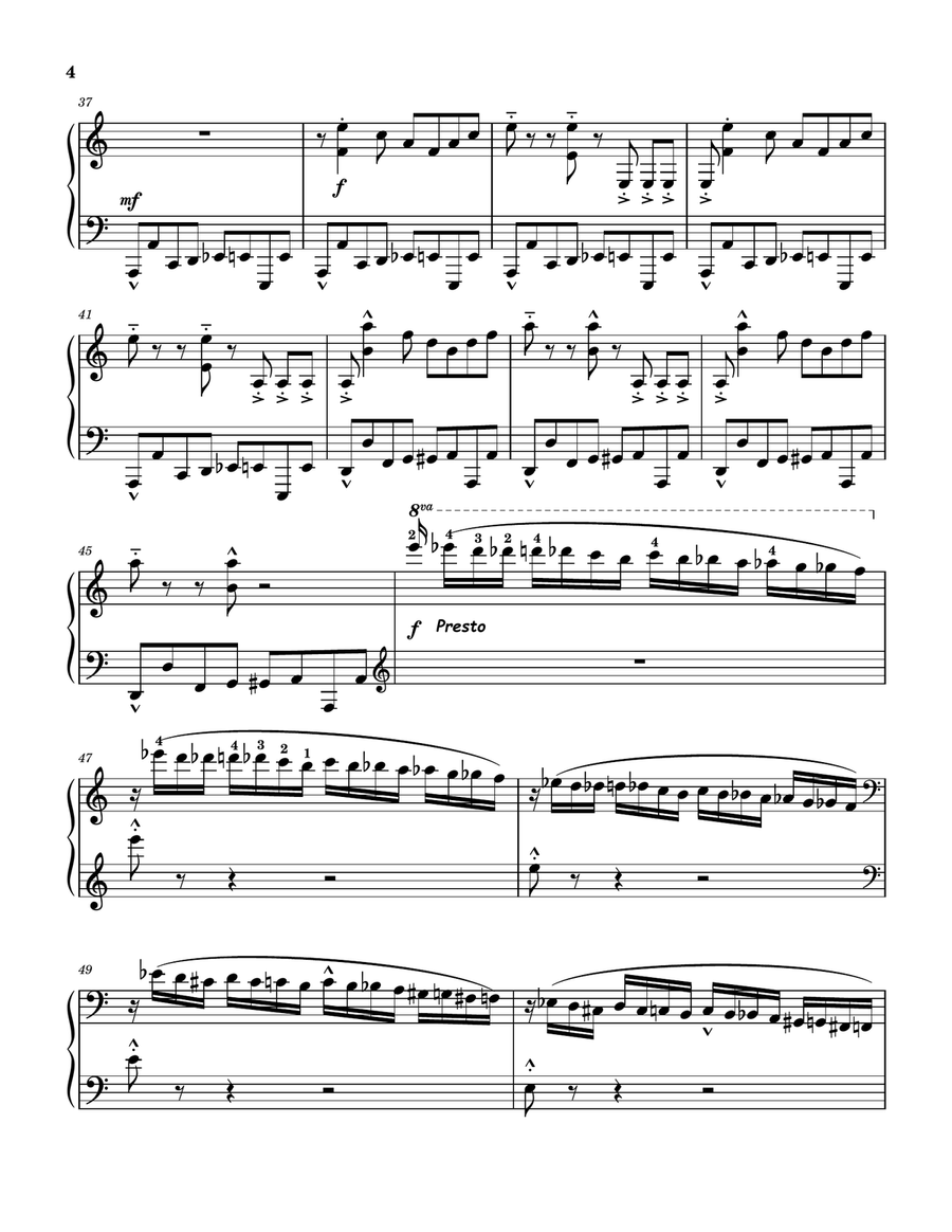Bumble Boogie Piano Solo scores gallery preview page 4