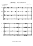 AMOR SIA BENEDETTO [Guitar Quartet]