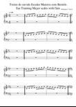 Treino de ouvido Escalas Maiores com Bemóis - Ear Training Major scales with flats