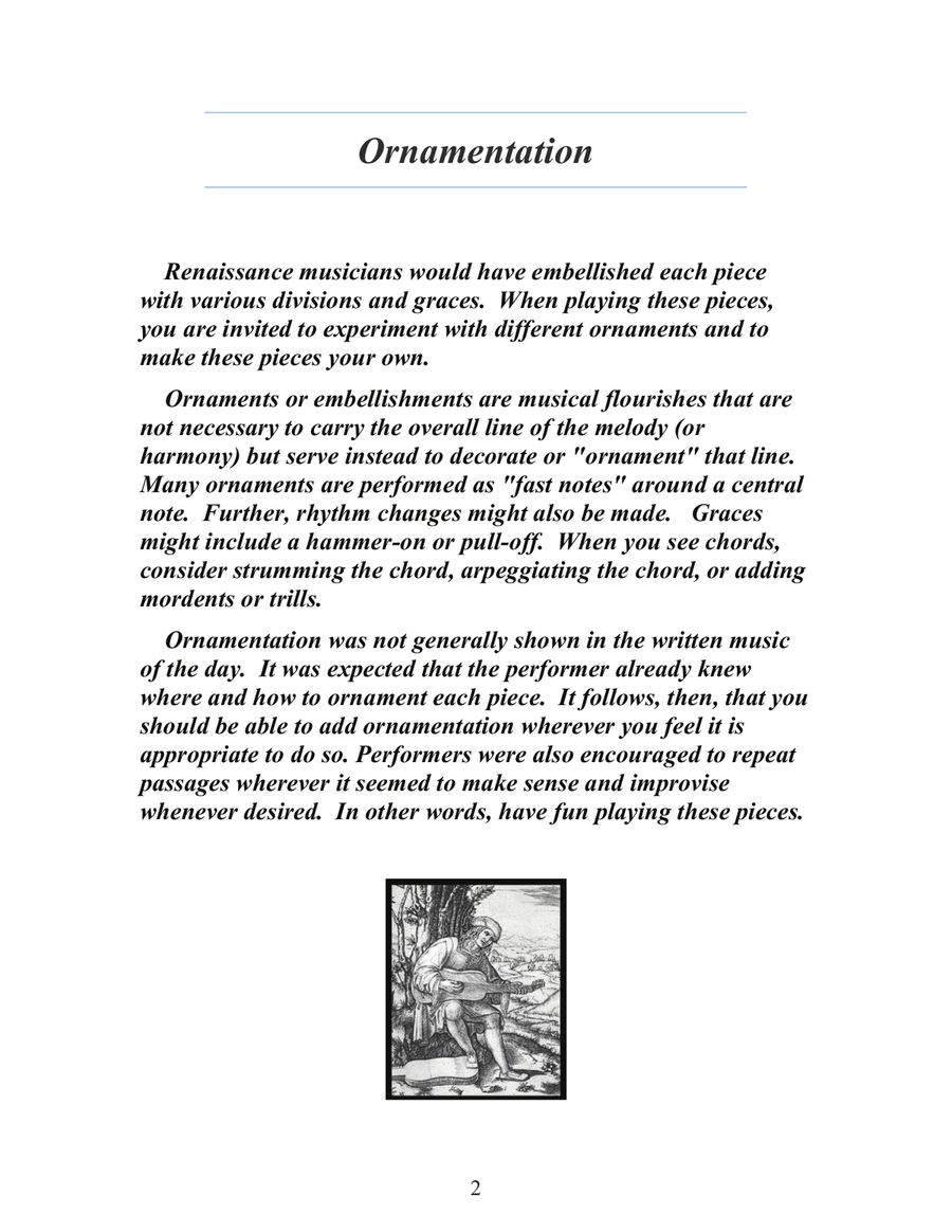 Thomas Robinson Schoole of Musicke Lute Music of the Renaissance Arranged For Guitar Lute scores gallery preview page 4