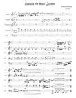 Fantasia for Brass Quintet