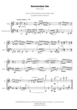 Remember Me (lullaby)