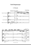Suite Bergamasque - Saxophone Quartet