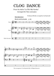 CLOG DANCE arranged for flute and piano
