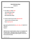 Rock N Roll Guitar Player Chant