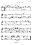 Minuet IV - Poco Allegretto - nº 2 By Johann Sebastian Bach - The Little Book by Anna Magdalena Bach