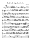 Étude For Alto Sax