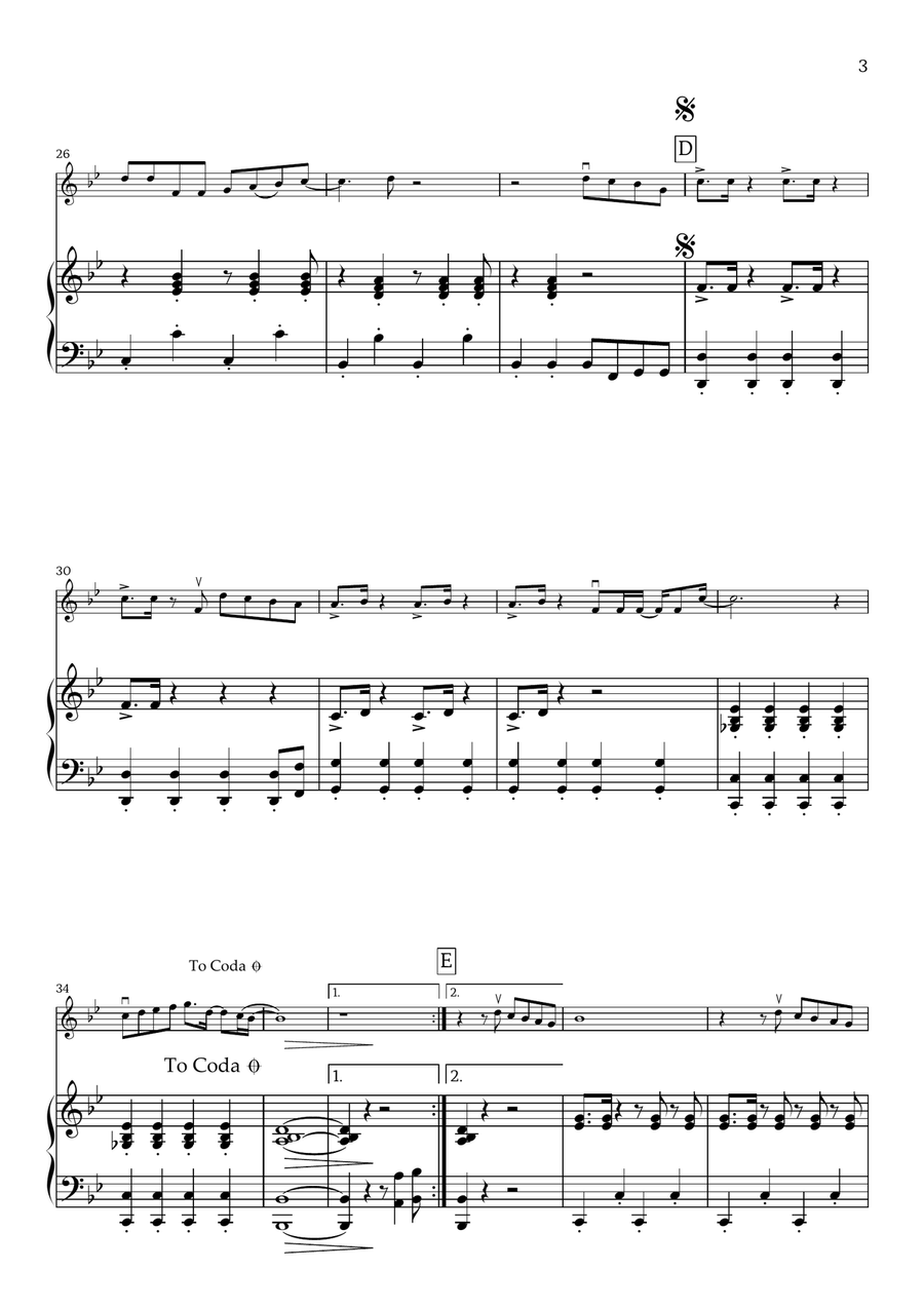 Late Night Talking Late Night Talking Violin Solo scores gallery preview page 3
