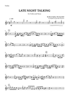 Late Night Talking Violin Solo scores gallery preview page 5