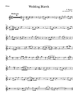 Wedding March by Wagner for oboe (easy)