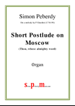 Short Postlude on Moscow (Thou, whose almighty word)