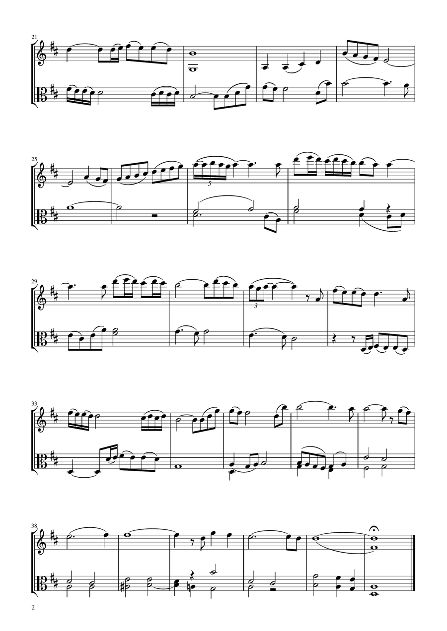 Gabriel's Oboe Gabriel's Oboe Viola scores gallery preview page 3