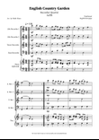 English Country Garden – Recorder Quartet (AATB + Optional Piano)