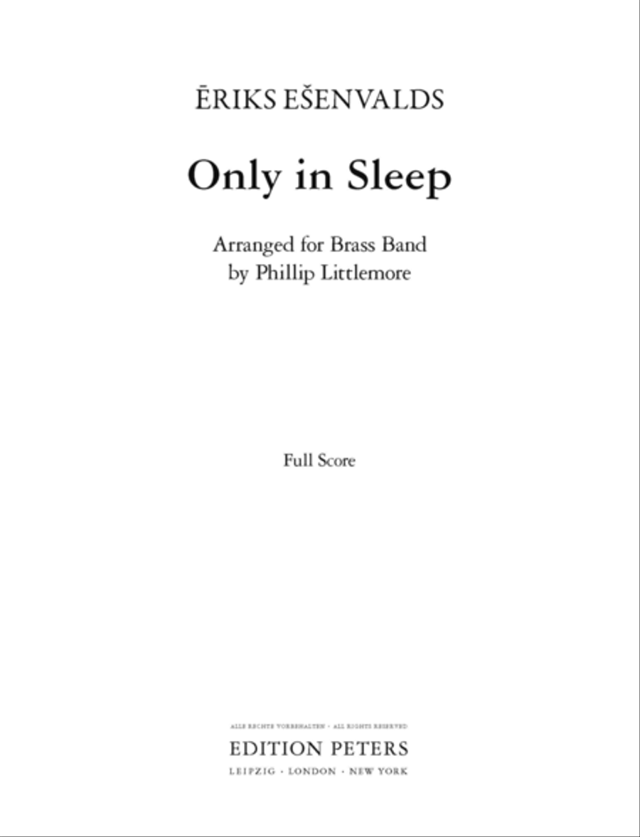 Only In Sleep Brass Band scores gallery preview page 2