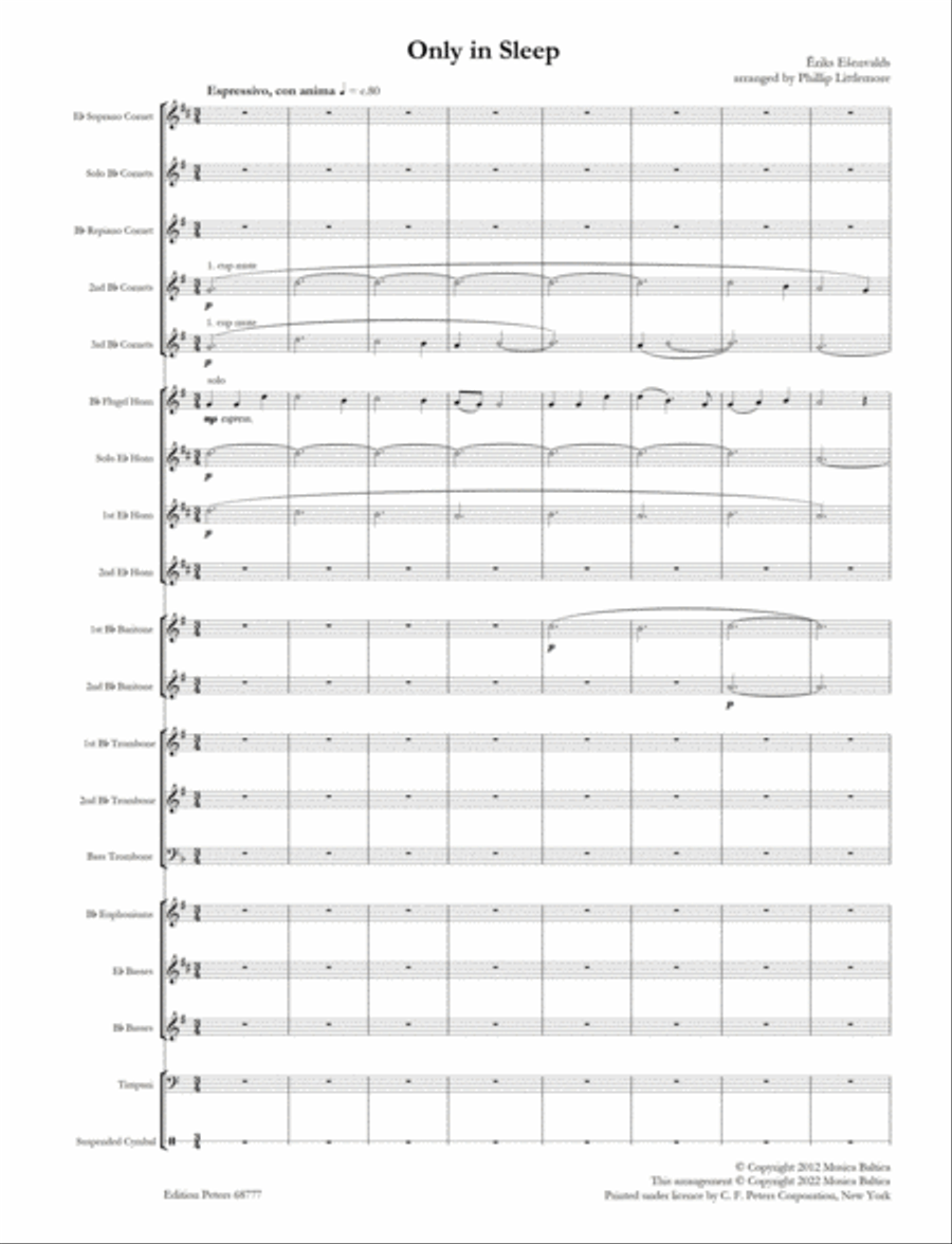 Only In Sleep Brass Band scores gallery preview page 3