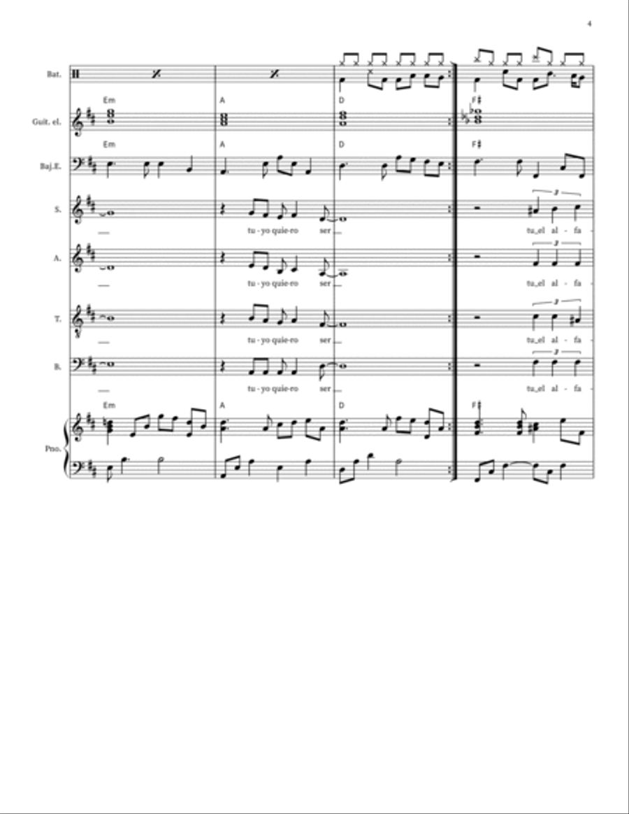 CAMBIAME SEÑOR 4-Part scores gallery preview page 4