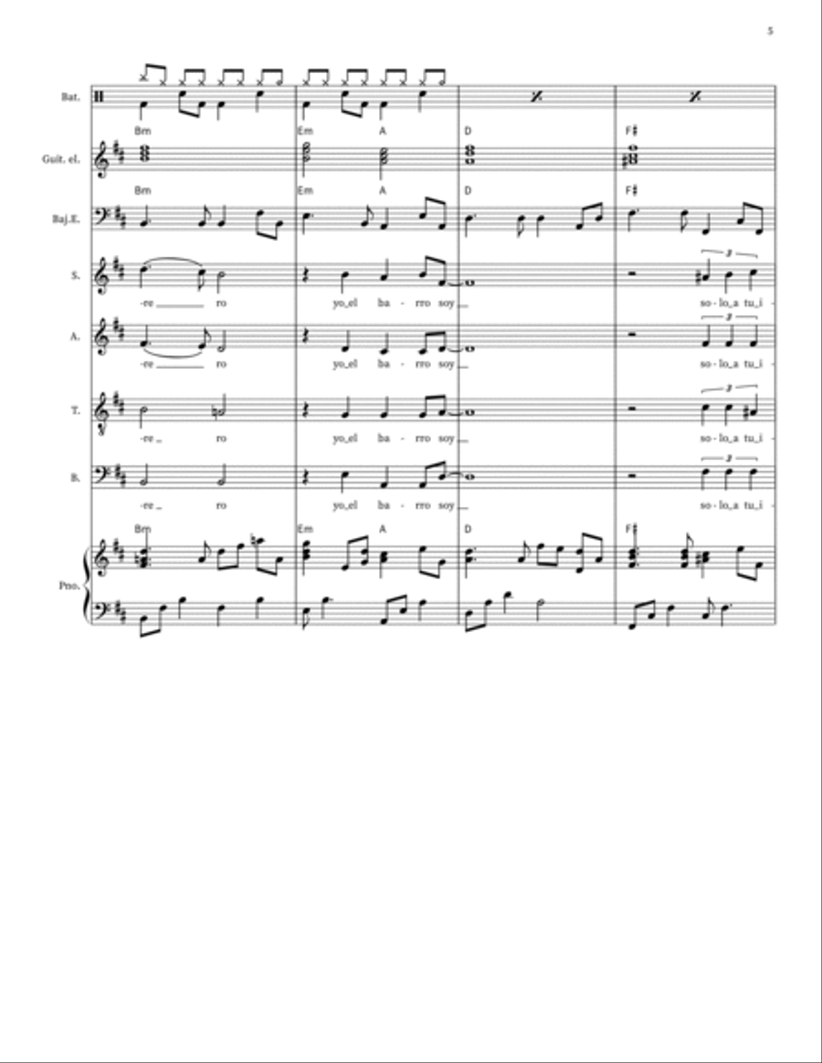 CAMBIAME SEÑOR 4-Part scores gallery preview page 5