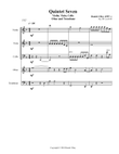 Quintet Seven (Opus 491) - Score Only