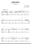 Turkish March (easy piano)