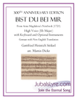 Bist du bei mir (High Voice and Keyboard with Optional Instruments)