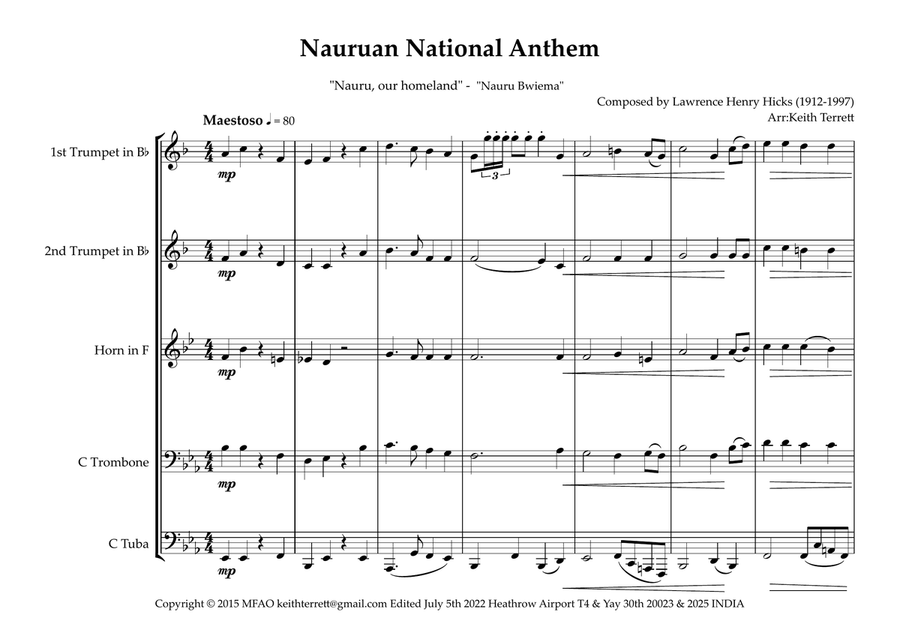 Nauruan National Anthem 