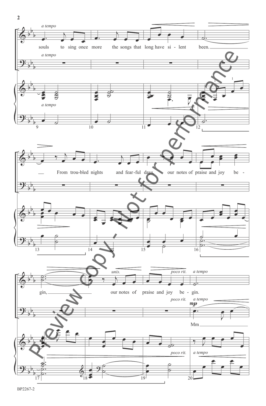 To Sing Once More To Sing Once More 4-Part scores gallery preview page 3