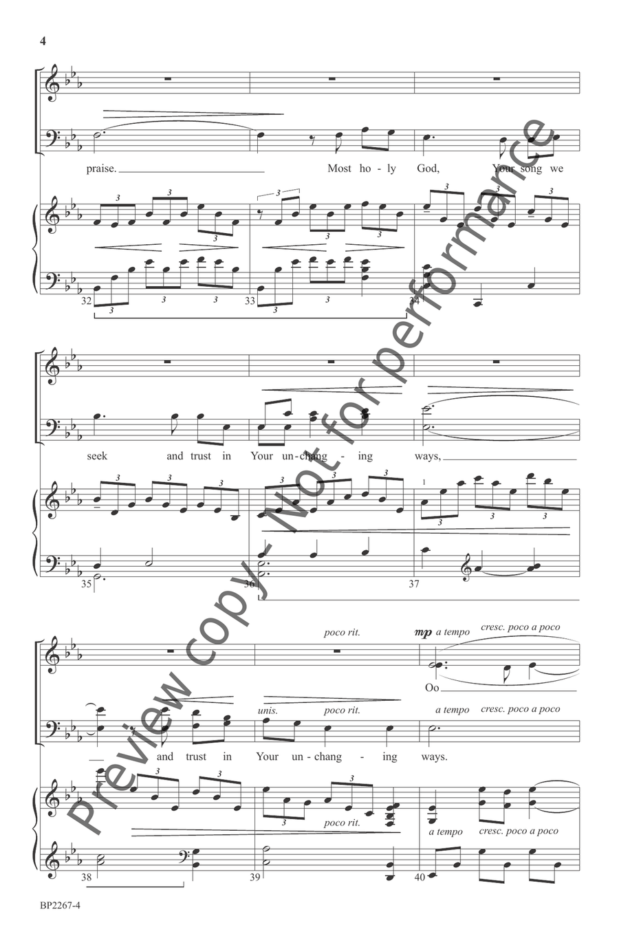 To Sing Once More To Sing Once More 4-Part scores gallery preview page 5