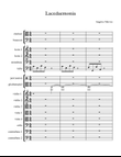 Lacedaemonia - Score Only