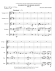 CELEBRATION FOR BRASS QUINTET MVT 2 Score & Parts