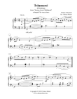 Traumerei (Dreaming) - easy piano