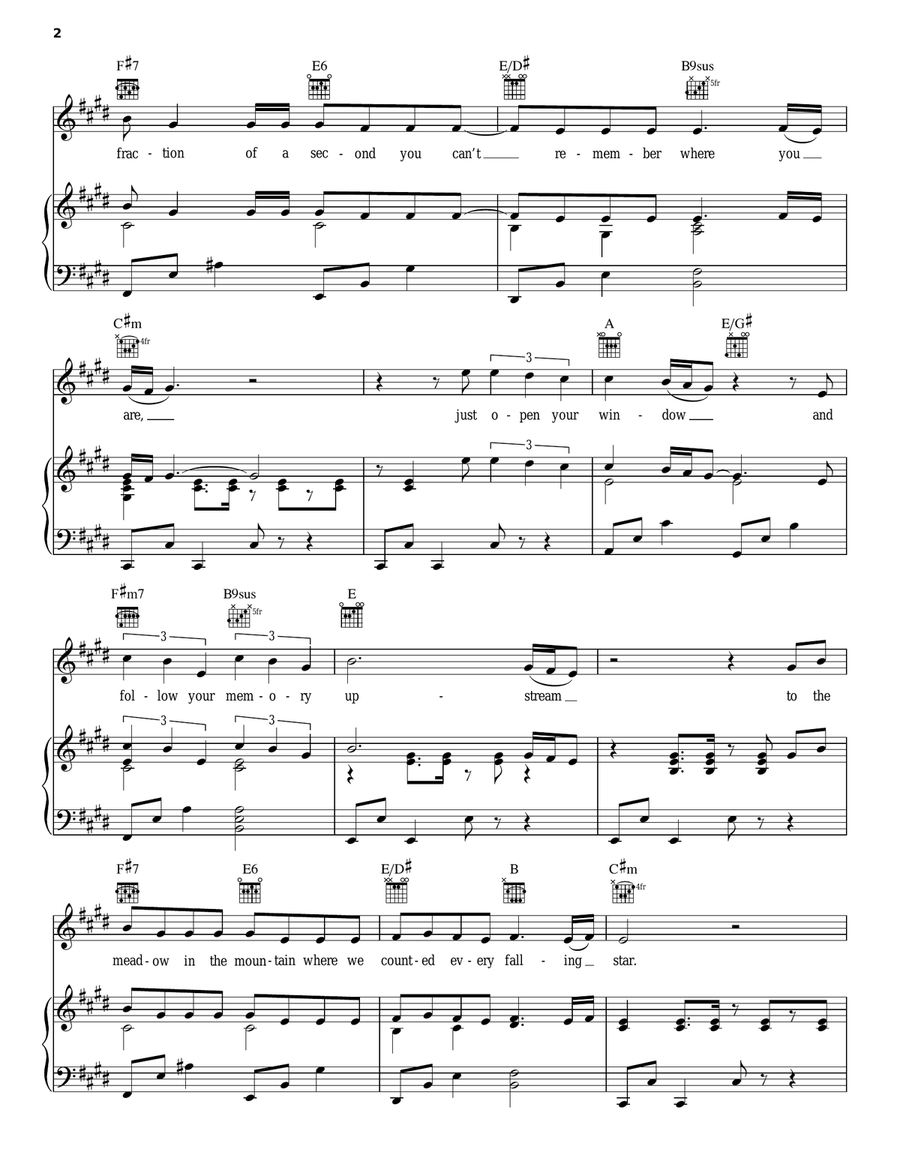 Father And Daughter Father And Daughter Piano, Vocal, Guitar scores gallery preview page 2