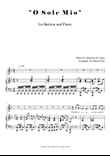 O Sole Mio [for Voice and Piano Accompaniment]