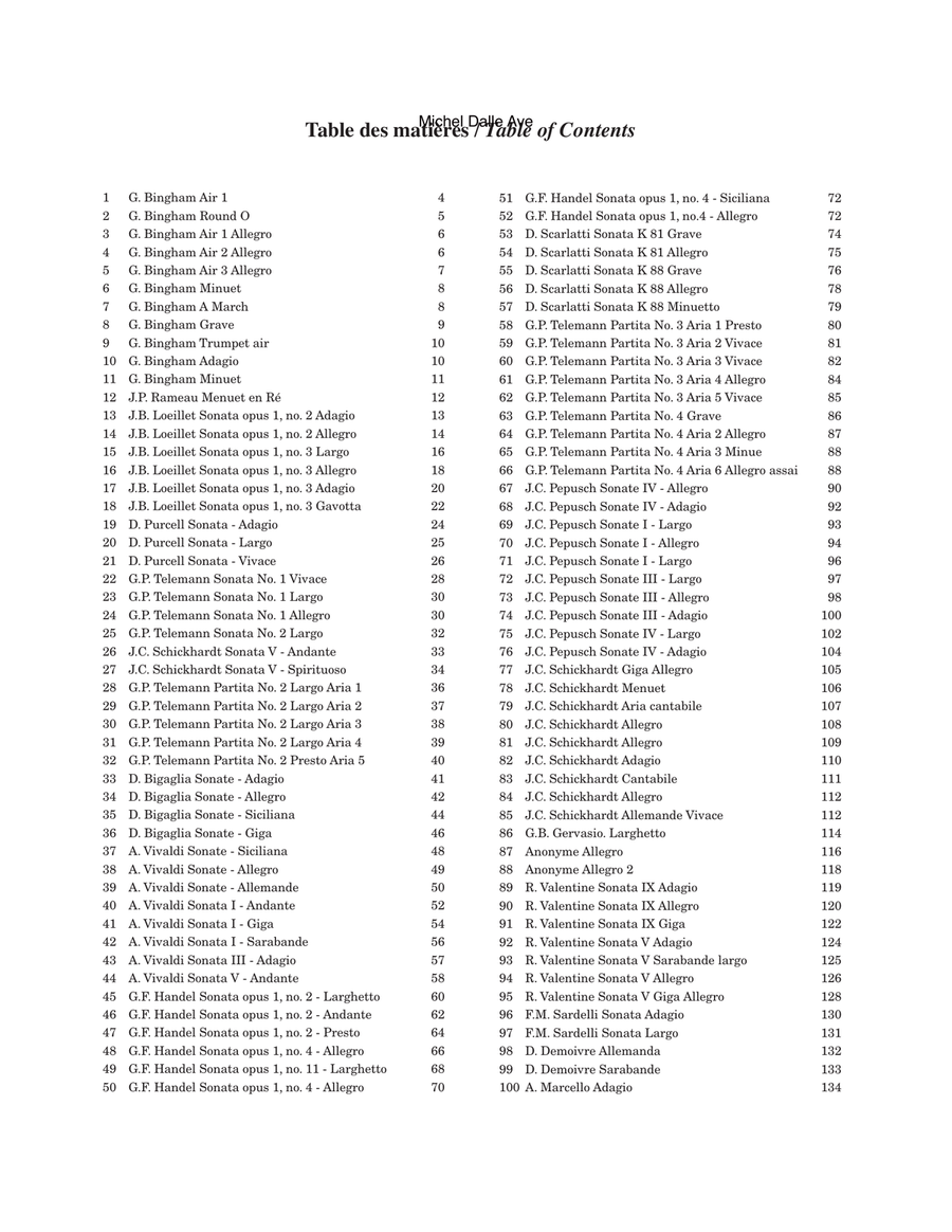 100 pièces baroque pour la lecture à vue Classical Guitar scores gallery preview page 4