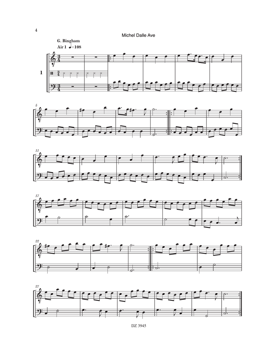 100 pièces baroque pour la lecture à vue Classical Guitar scores gallery preview page 5