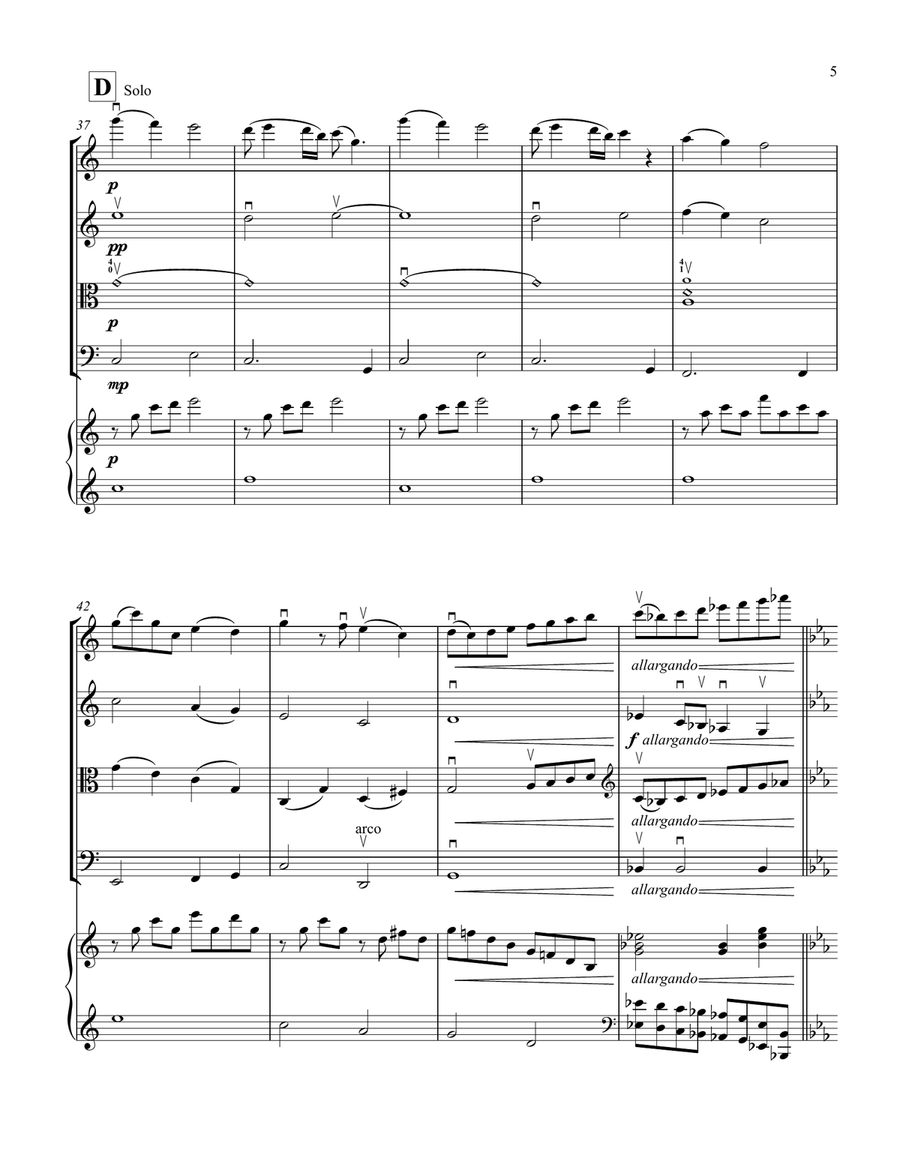 I See The Light I See The Light Piano Quintet scores gallery preview page 5