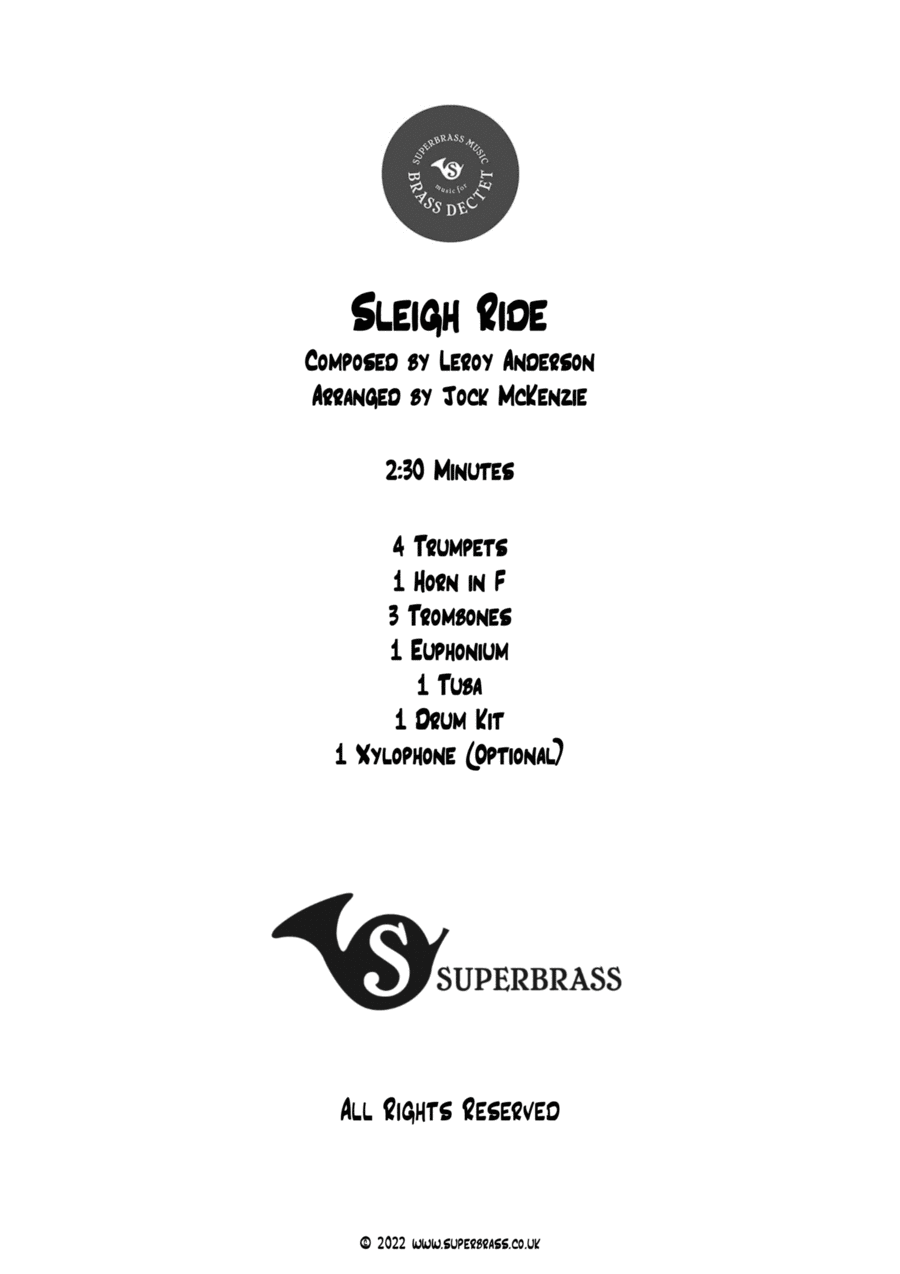 Sleigh Ride Euphonium scores gallery preview page 1