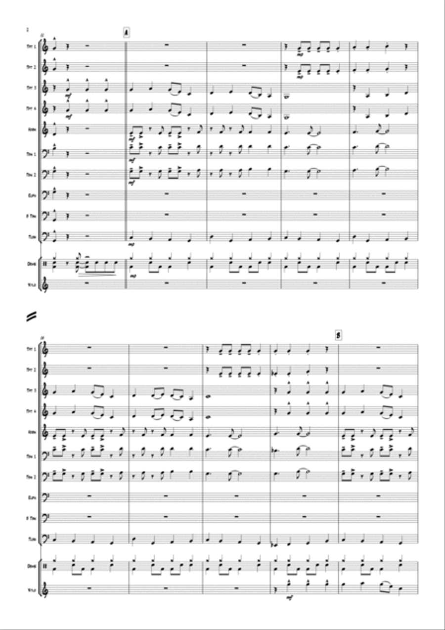 Sleigh Ride Euphonium scores gallery preview page 4