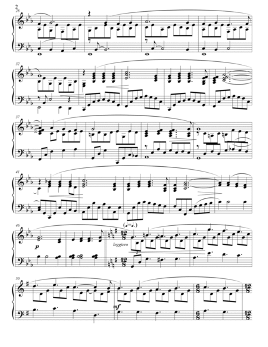 This is My Song (Finlandia) Piano Solo scores gallery preview page 2