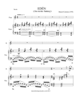 EDEN (An Exotic Fantasy), Op. 1 for flute and piano