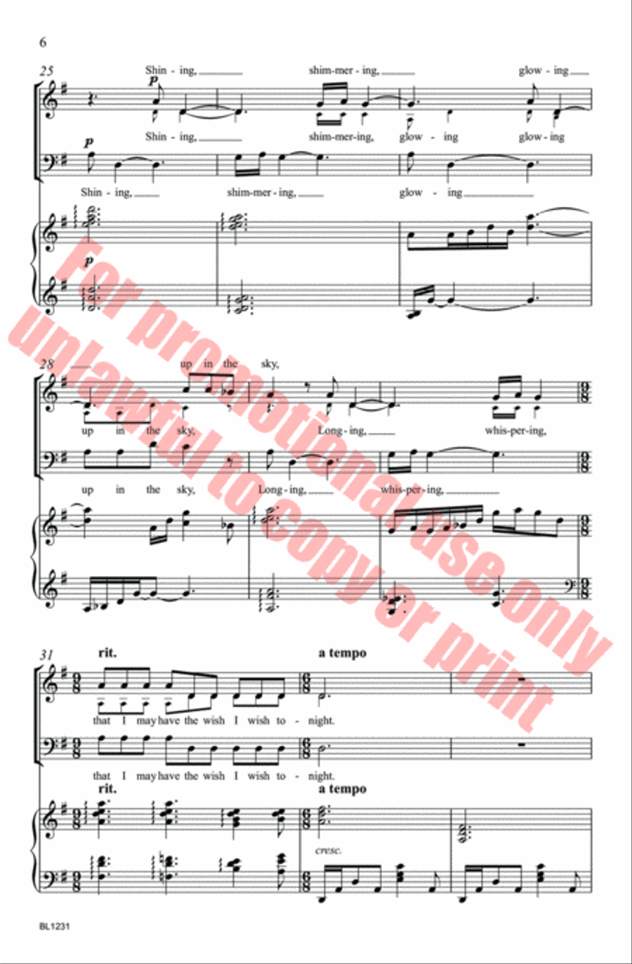 Wishing Star 3-Part scores gallery preview page 6