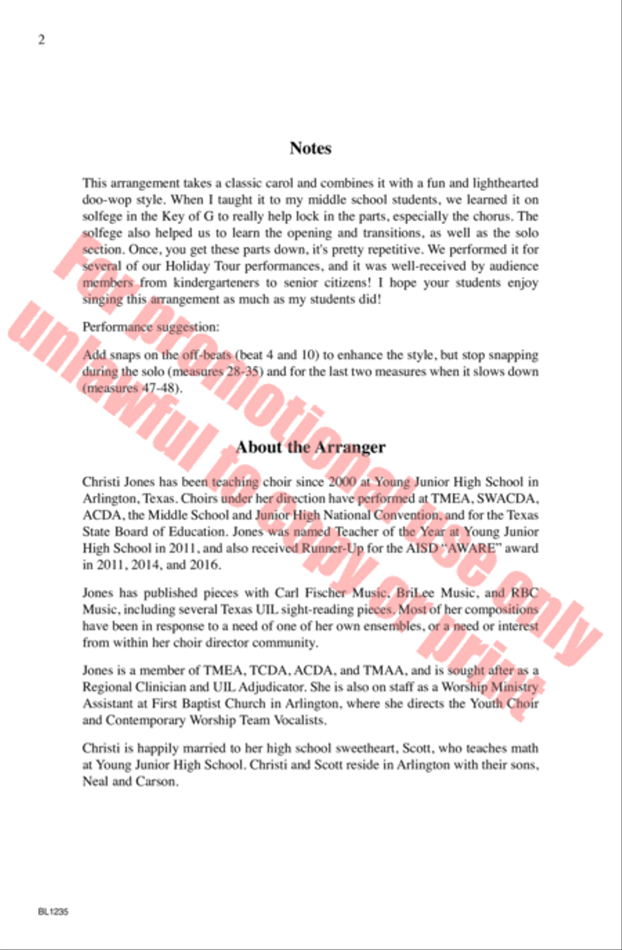 Doo-Wop Gloria Doo-Wop Gloria 4-Part scores gallery preview page 3