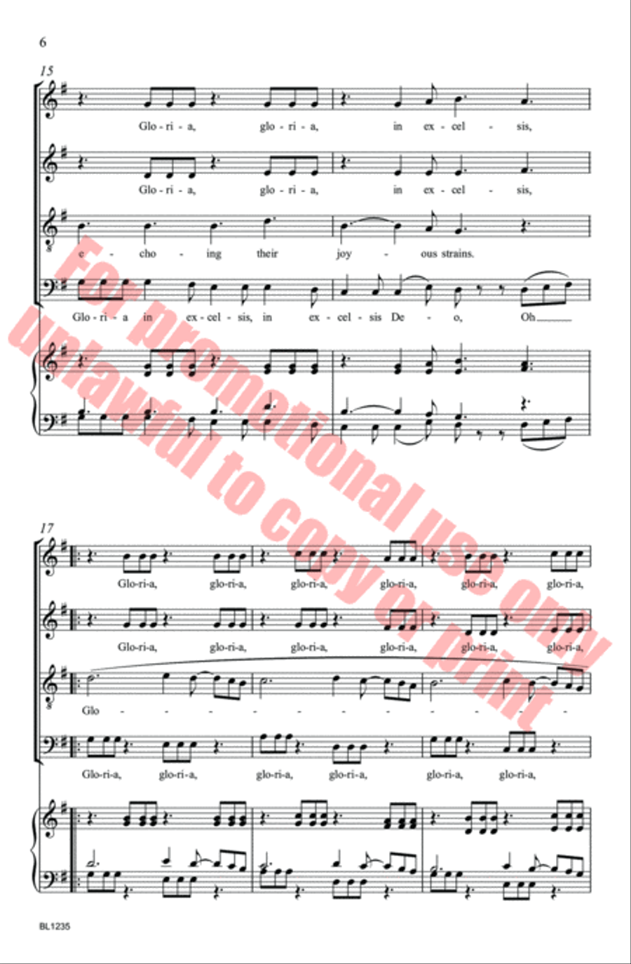 Doo-Wop Gloria Doo-Wop Gloria 4-Part scores gallery preview page 6