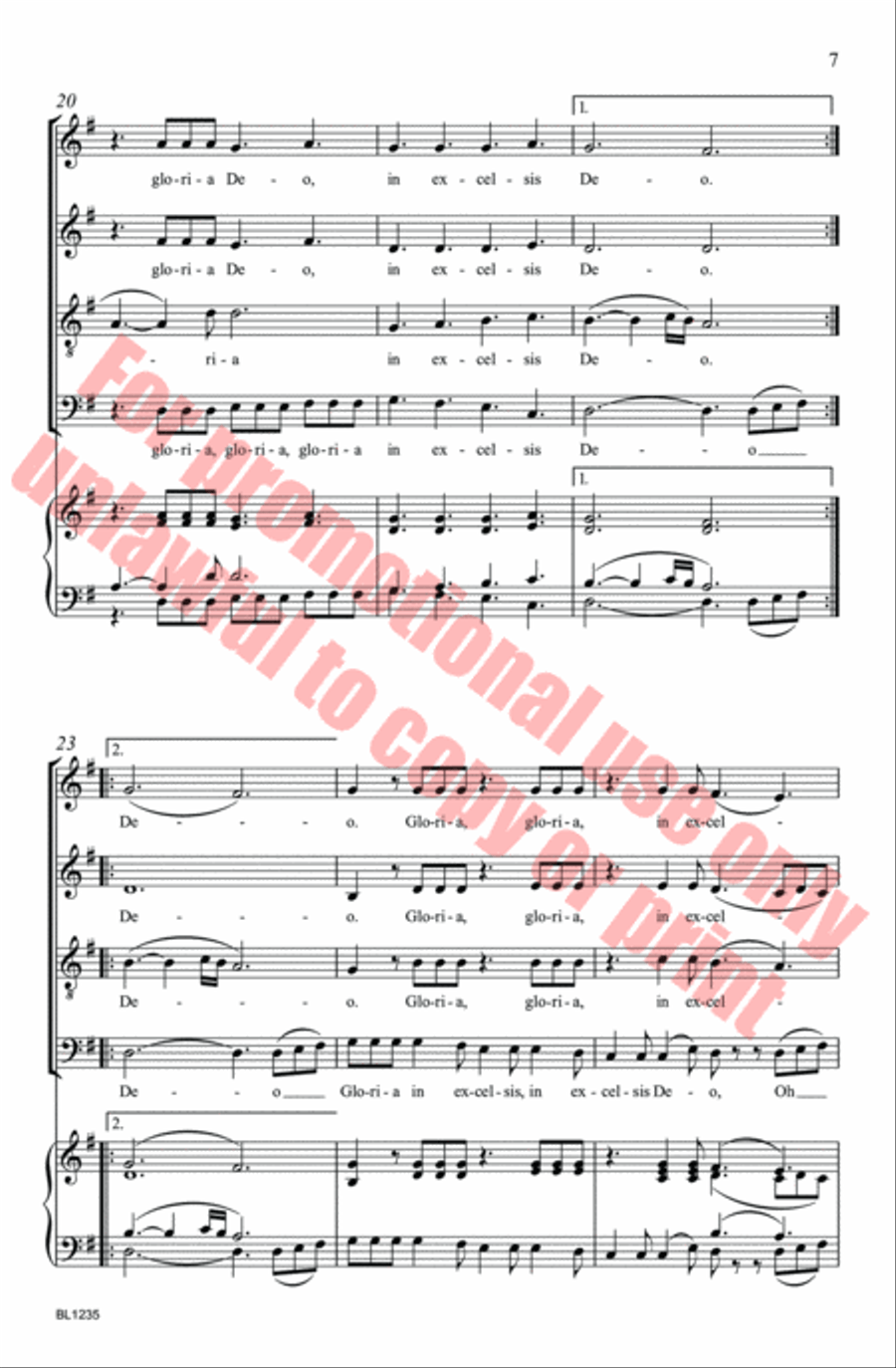 Doo-Wop Gloria Doo-Wop Gloria 4-Part scores gallery preview page 7