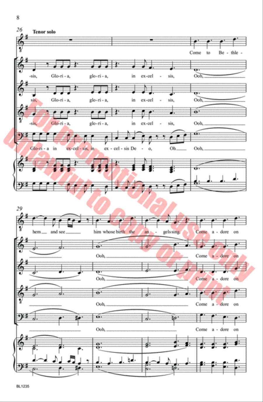 Doo-Wop Gloria Doo-Wop Gloria 4-Part scores gallery preview page 8