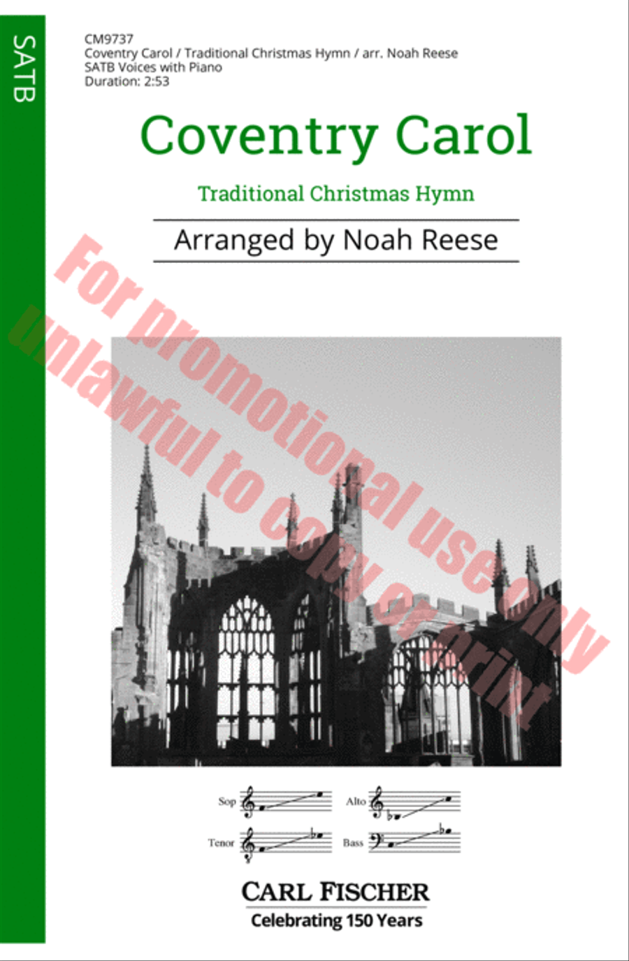 Coventry Carol Coventry Carol 4-Part scores gallery preview page 2