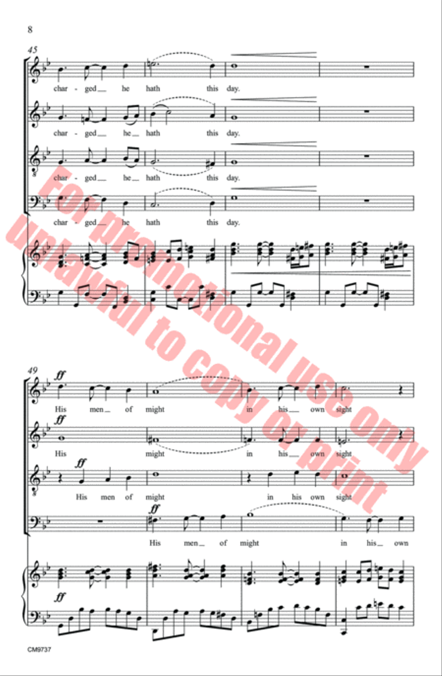 Coventry Carol Coventry Carol 4-Part scores gallery preview page 8