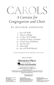 Carols (A Cantata for Congregation and Choir)